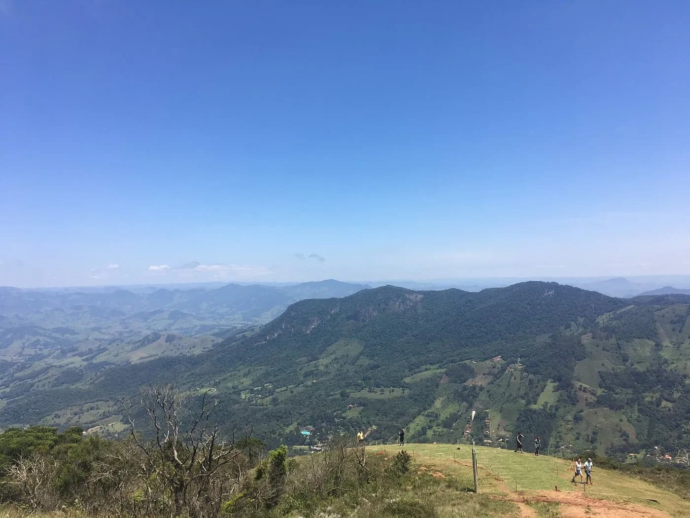 Rampa de voo livre no Mirante do Caramuru, no Monumento Natural da Pedra do Baú